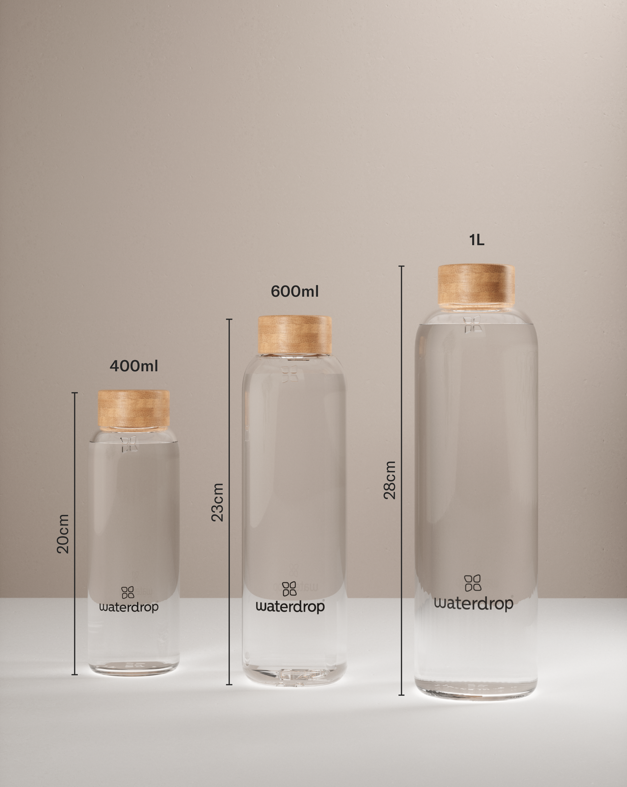 Bestelle deine robuste Trinkflasche aus Glas